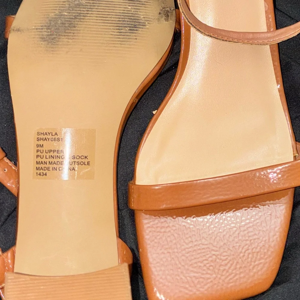 Steve Madden Women's Orange Strappy Heels